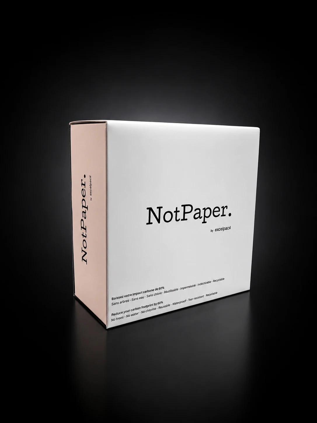 Prototype coffret NotPaper blanc et rose fermé
